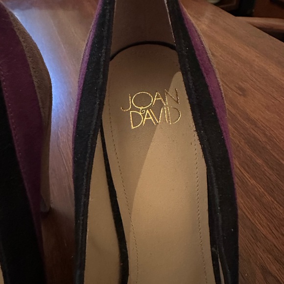 Joan & David black, purple, and grey heels. Size 8.5. - Picture 2 of 6